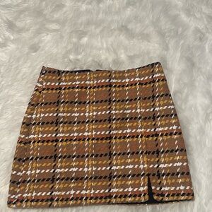 Skies Are Blue Multicolor Plaid Mini Skirt